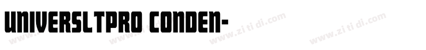 UniversLTPro Conden字体转换